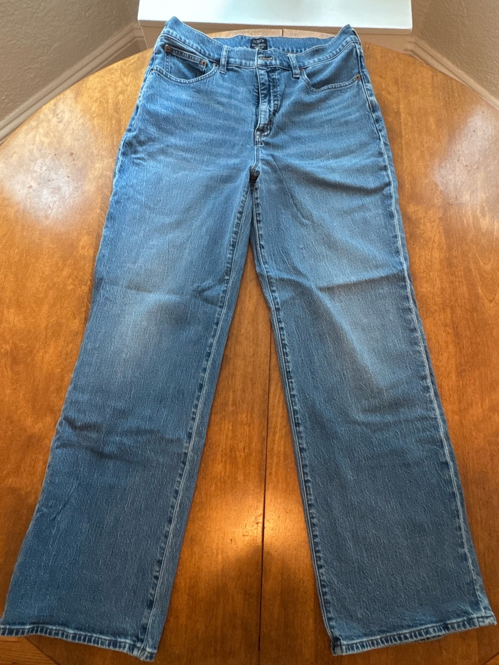 J. Crew Women's Wide-Leg Jeans in Blue Wash